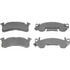 Wagner MX153 Disc Brake Pad Set Wagner Brake ThermoQuiet MX153 Semi-Metallic Disc Brake Pad Set