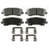 Wagner MX1810 Disc Brake Pad Set Wagner Brake ThermoQuiet MX1810 Semi-Metallic Disc Brake Pad Set
