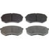 Wagner MX389 Disc Brake Pad Set Wagner Brake ThermoQuiet MX389 Semi-Metallic Disc Brake Pad Set
