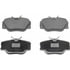 Wagner MX423 Disc Brake Pad Set Wagner Brake ThermoQuiet MX423 Semi-Metallic Disc Brake Pad Set