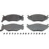 Wagner MX522 Disc Brake Pad Set Wagner Brake ThermoQuiet MX522 Semi-Metallic Disc Brake Pad Set