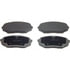 Wagner MX525 Disc Brake Pad Set Wagner Brake ThermoQuiet MX525 Semi-Metallic Disc Brake Pad Set