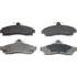 Wagner MX628 Disc Brake Pad Set Wagner Brake ThermoQuiet MX628 Semi-Metallic Disc Brake Pad Set