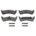 Wagner MX667A Disc Brake Pad Set Wagner Brake ThermoQuiet MX667A Semi-Metallic Disc Brake Pad Set