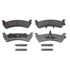 Wagner MX667 Disc Brake Pad Set Wagner Brake ThermoQuiet MX667 Semi-Metallic Disc Brake Pad Set