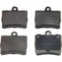 Wagner MX739 Disc Brake Pad Set Wagner Brake ThermoQuiet MX739 Semi-Metallic Disc Brake Pad Set