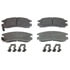 Wagner MX814 Disc Brake Pad Set Wagner Brake ThermoQuiet MX814 Semi-Metallic Disc Brake Pad Set