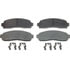 Wagner MX833 Disc Brake Pad Set Wagner Brake ThermoQuiet MX833 Semi-Metallic Disc Brake Pad Set