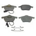 Wagner MX840 Disc Brake Pad Set Wagner Brake ThermoQuiet MX840 Semi-Metallic Disc Brake Pad Set