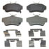 Wagner MX841 Disc Brake Pad Set Wagner Brake ThermoQuiet MX841 Semi-Metallic Disc Brake Pad Set