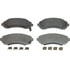 Wagner MX844 Disc Brake Pad Set Wagner Brake ThermoQuiet MX844 Semi-Metallic Disc Brake Pad Set