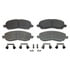Wagner MX866 Disc Brake Pad Set Wagner Brake ThermoQuiet MX866 Semi-Metallic Disc Brake Pad Set