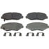 Wagner MX914 Disc Brake Pad Set Wagner Brake ThermoQuiet MX914 Semi-Metallic Disc Brake Pad Set