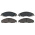 Wagner MX921 Disc Brake Pad Set Wagner Brake ThermoQuiet MX921 Semi-Metallic Disc Brake Pad Set