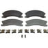 Wagner MX945 Disc Brake Pad Set Wagner Brake ThermoQuiet MX945 Semi-Metallic Disc Brake Pad Set