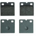 Wagner MX971 Parking Brake Disc Brake Pad Set Wagner Brake ThermoQuiet MX971 Semi-Metallic Parking Brake Disc Brake Pad Set