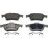 Wagner MX973A Disc Brake Pad Set Wagner Brake ThermoQuiet MX973A Semi-Metallic Disc Brake Pad Set