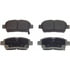 Wagner MX990 Disc Brake Pad Set Wagner Brake ThermoQuiet MX990 Semi-Metallic Disc Brake Pad Set