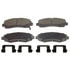 Wagner PD1102 Disc Brake Pad Set Wagner Brake ThermoQuiet PD1102 Ceramic Disc Brake Pad Set