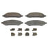 Wagner QC1022 Disc Brake Pad Set Wagner Brake ThermoQuiet QC1022 Ceramic Disc Brake Pad Set