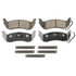 Wagner QC1040B Disc Brake Pad Set Wagner Brake ThermoQuiet QC1040B Ceramic Disc Brake Pad Set