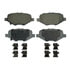 Wagner QC1612 Disc Brake Pad Set Wagner Brake ThermoQuiet QC1612 Ceramic Disc Brake Pad Set