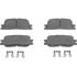 Wagner QC885A Disc Brake Pad Set Wagner Brake ThermoQuiet QC885A Ceramic Disc Brake Pad Set