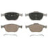 Wagner QC970 Disc Brake Pad Set Wagner Brake ThermoQuiet QC970 Ceramic Disc Brake Pad Set