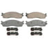 Wagner QC965 Disc Brake Pad Set Wagner Brake ThermoQuiet QC965 Ceramic Disc Brake Pad Set