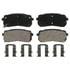 Wagner ZD1302 Disc Brake Pad Set QuickStop Ceramic Disc Brake Pad Set