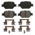 Wagner ZD817 Disc Brake Pad Set QuickStop Ceramic Disc Brake Pad Set