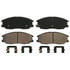 Wagner ZD955 Disc Brake Pad Set QuickStop Ceramic Disc Brake Pad Set