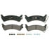 Wagner ZX666 Disc Brake Pad Set QuickStop Semi-Metallic Disc Brake Pad Set