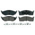 Wagner ZX730C Disc Brake Pad Set QuickStop Semi-Metallic Disc Brake Pad Set