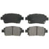 Wagner ZX822 Disc Brake Pad Set QuickStop Semi-Metallic Disc Brake Pad Set