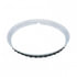 United Pacific A6224-4 Wheel Side Ring Wheel Trim Ring - "Beauty Ring", 14", Polished, Stainless Steel, Ribbed