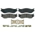 Wagner ZX966B Disc Brake Pad Set QuickStop Semi-Metallic Disc Brake Pad Set