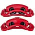 PowerStop Brakes S4814 Disc Brake Caliper Set Red Powder Coated Calipers