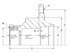 HT818K by ACCURIDE - Trailer Hub Sub-Assy - SAE K Axle (Gunite)