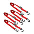 Ancra SL27 Cambuckle Tie Down Strap Cambuckle Tie Down Strap - 4 pack, 1 in. x 72 in., Red, For 300 lbs. Working Load Limit,