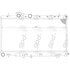 Global Parts Distributors 2704C Radiator gpd Radiator 2704C