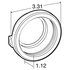 107023 by TRUCK-LITE - 10 Series Lighting Grommet - Closed Back, Black PVC, For 10 Series and 2.5 in. Lights