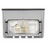 15011-3 by TRUCK-LITE - 15 Series License Plate Light - Incandescent, 1 Bulb, Rectangular, Gray Bracket Mount, 12V