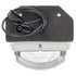 150403 by TRUCK-LITE - 15 Series License Plate Light - LED, 3 Diode, Rectangular, Gray Bracket Mount, 12V