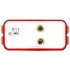 15200RP by TRUCK-LITE - 15 Series Marker Clearance Light - Incandescent, PL-10 Lamp Connection, 12v