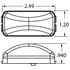 15250R3 by TRUCK-LITE - 15 Series Marker Clearance Light - LED, PL-10 Lamp Connection, 12v