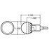 Truck-Lite 26331-3 License Plate Light 26 Series License Plate Light - Incandescent, 1 Bulb, Round, Chrome Grommet Mount, 12V