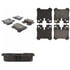 Centric 301.12830 Disc Brake Pad Set Centric Premium Ceramic Brake Pads with Shims and Hardware