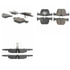Centric 301.16100 Disc Brake Pad Set Centric Premium Ceramic Brake Pads with Shims and Hardware