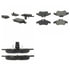Centric 102.09500 Disc Brake Pad Set C-Tek Semi-Metallic Brake Pads with Shims